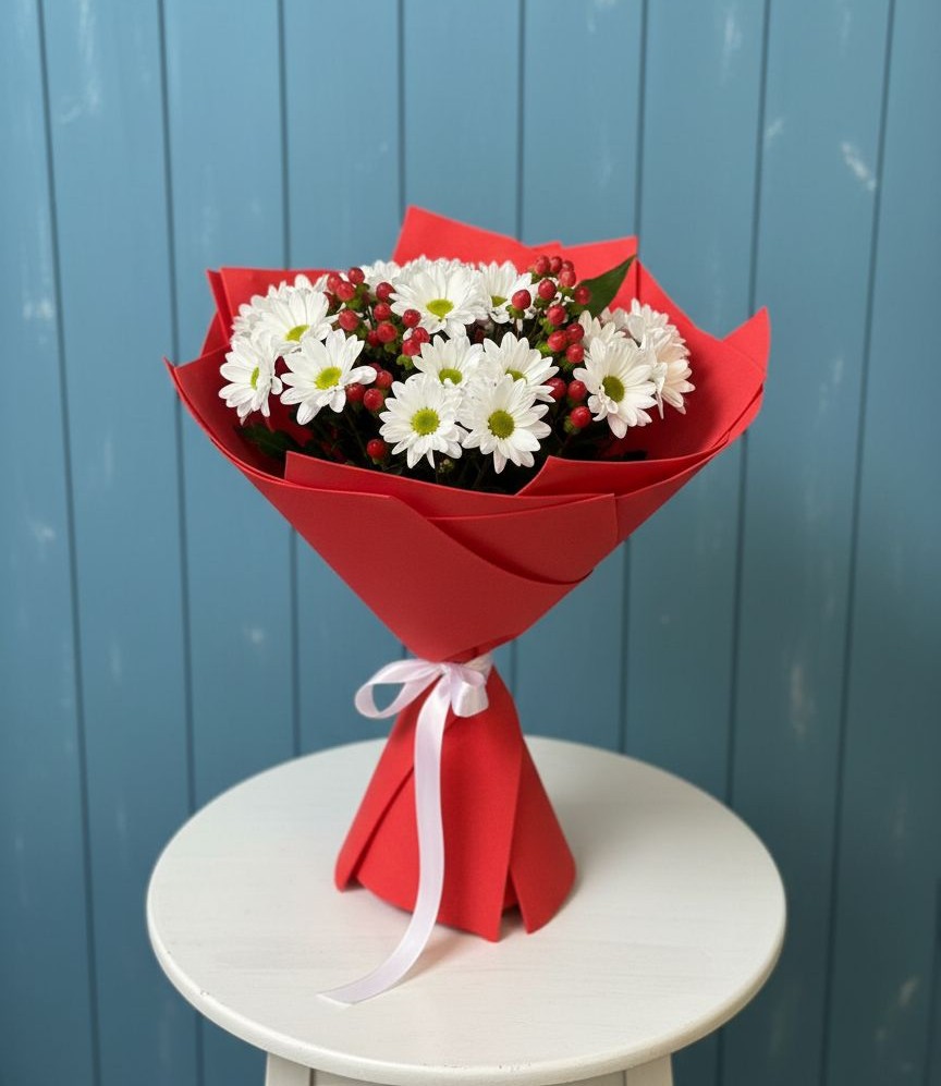 Букет цветов из: Хризантемы в Макашевке