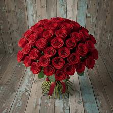 Букет 55 Красных роз Фридом #REPLACE_PRED# Макашевке