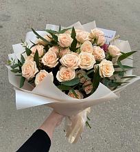 Букет Кремовые розы Латте в Макашевке
