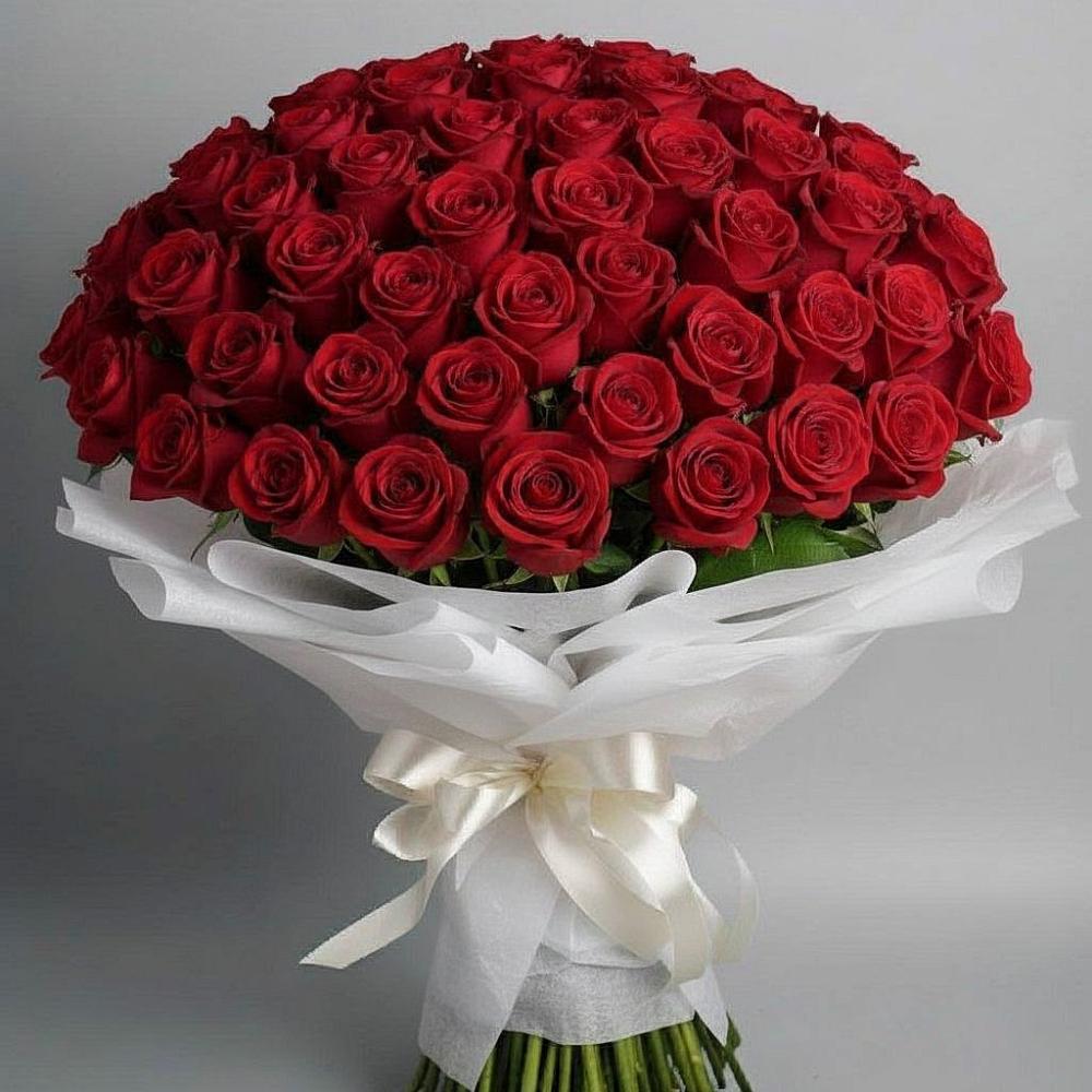 Букет 101 Красная роза Блэк Мэджик в Макашевке