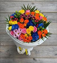 Букет цветов из:  Розы и Хризантемы в Макашевке