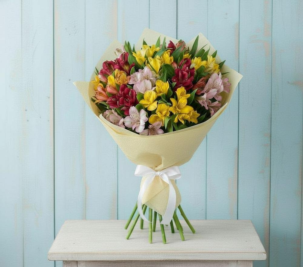 Букет цветов из: Альстромерии в Макашевке