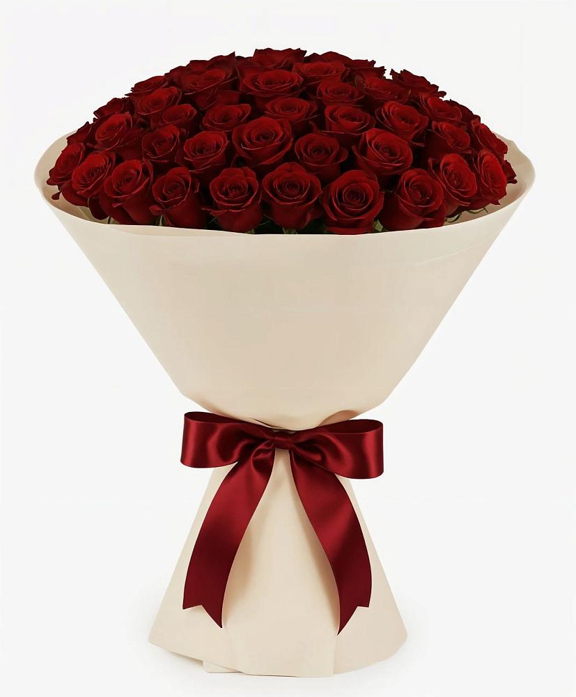 Букет 101 Бордовая роза Блэк Бакарра в Макашевке