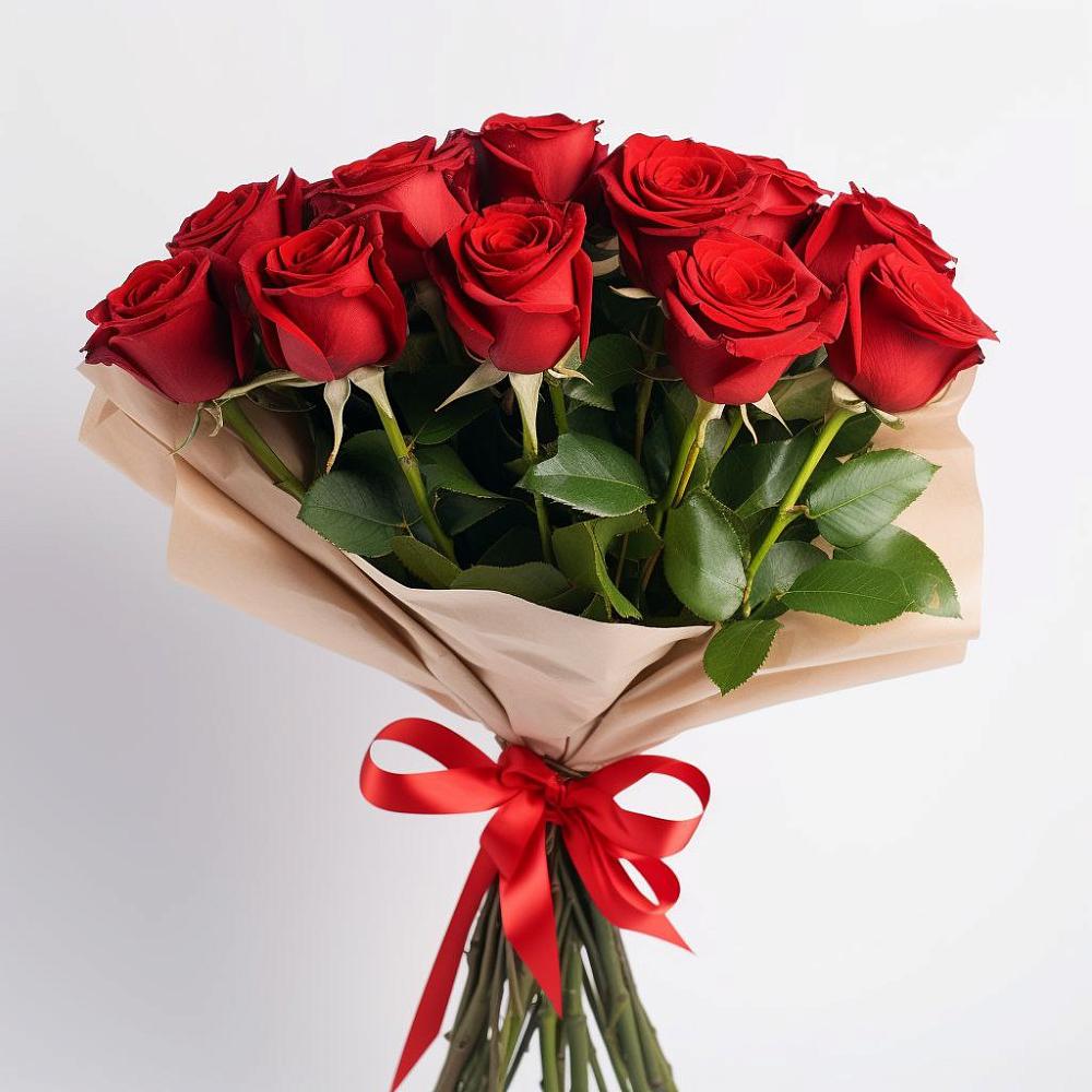 Букет 11 Красных роз Эдлесс Лав в Макашевке